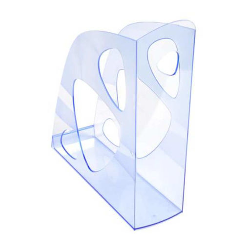 Picture of EXACOMPTA MAGAZINE HOLDER ICE BLUE TRANSPARENT